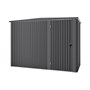Handi-Mate Hinged Door Shed HM6 Gun Metal Grey