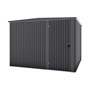 Handi-Mate Hinged Door Shed HM8 Gun Metal Grey