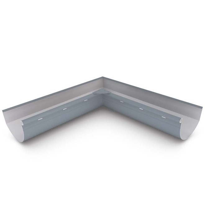 Smoothline Gutter Internal Mitre Slotted Armour Grey