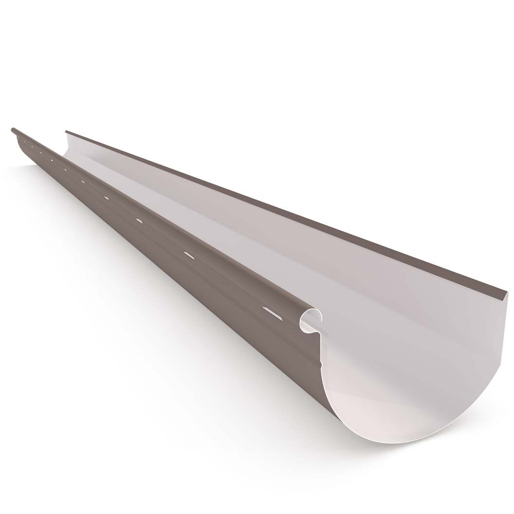 Smoothline Gutter Slotted Banyan Brown