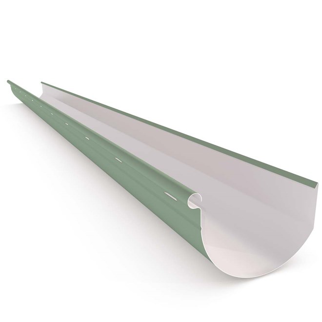 Smoothline Gutter Slotted Mist Green