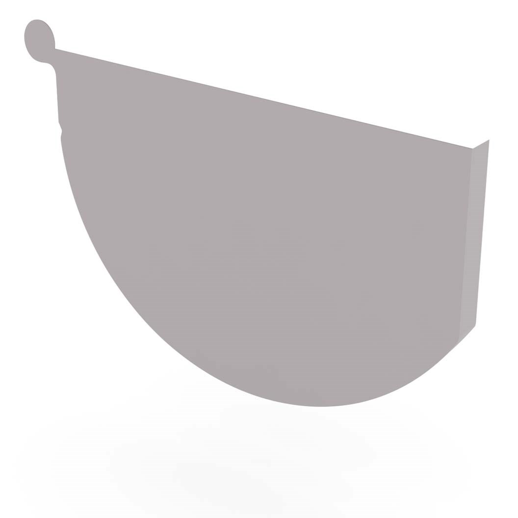 Smoothline Gutter Stop End Right Hand Birch