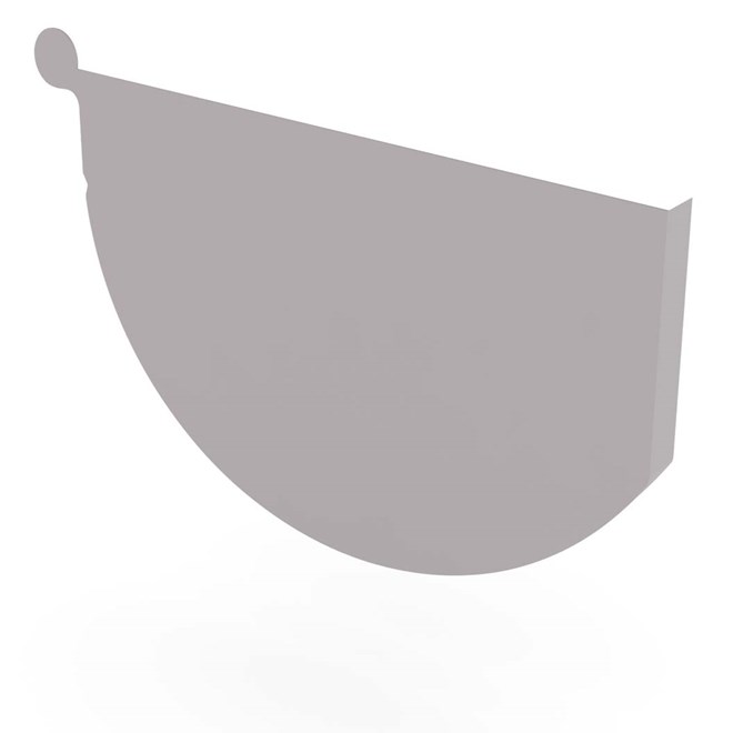 Smoothline Gutter Stop End Right Hand Birch