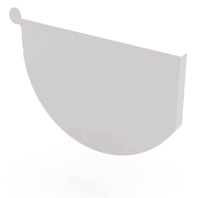 Smoothline Gutter Stop End Right Hand Gull Grey