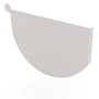 Smoothline Gutter Stop End Right Hand Gull Grey