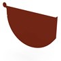 Smoothline Gutter Stop End Right Hand Heritage Red