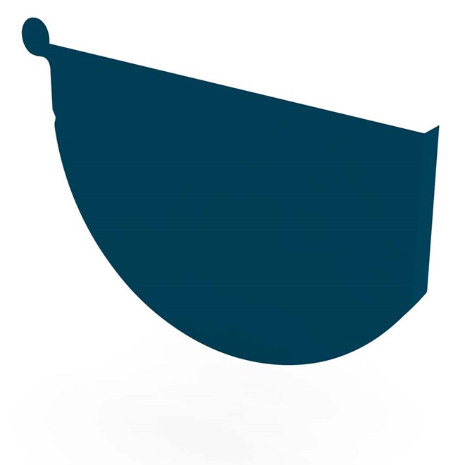 Smoothline Gutter Stop End Right Hand Mountain Blue