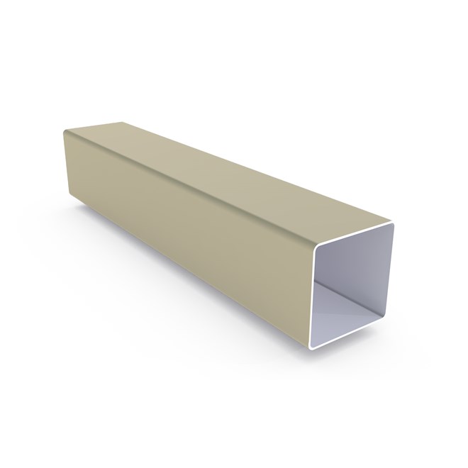 Square Patio Tube 90x90mm 2mm BMT Smooth Cream 4000mm