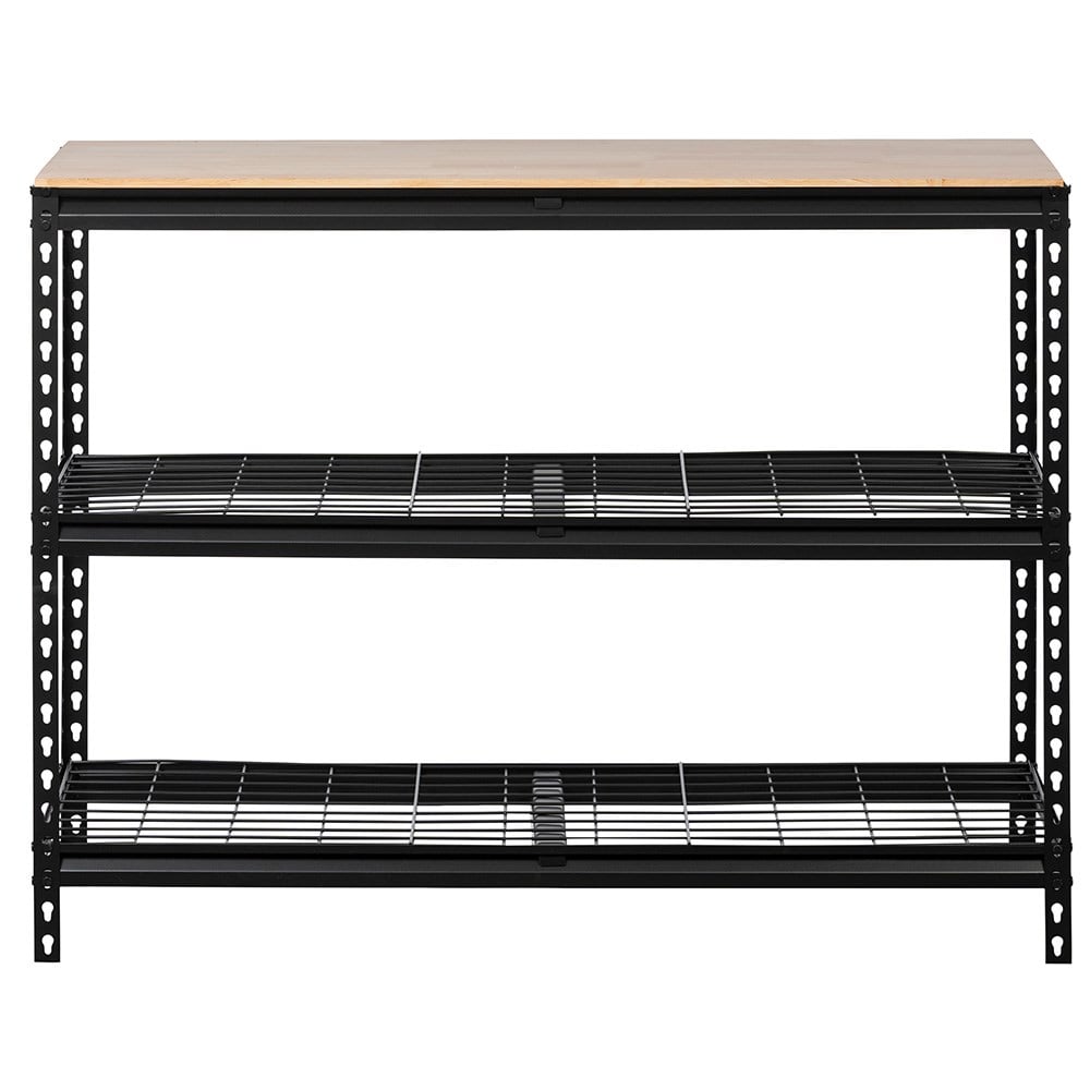 Heavy Duty Workbench with Wire Shelves