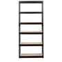 Black Rivet Lock 6 Shelf Unit 2100 x 900 x 450mm