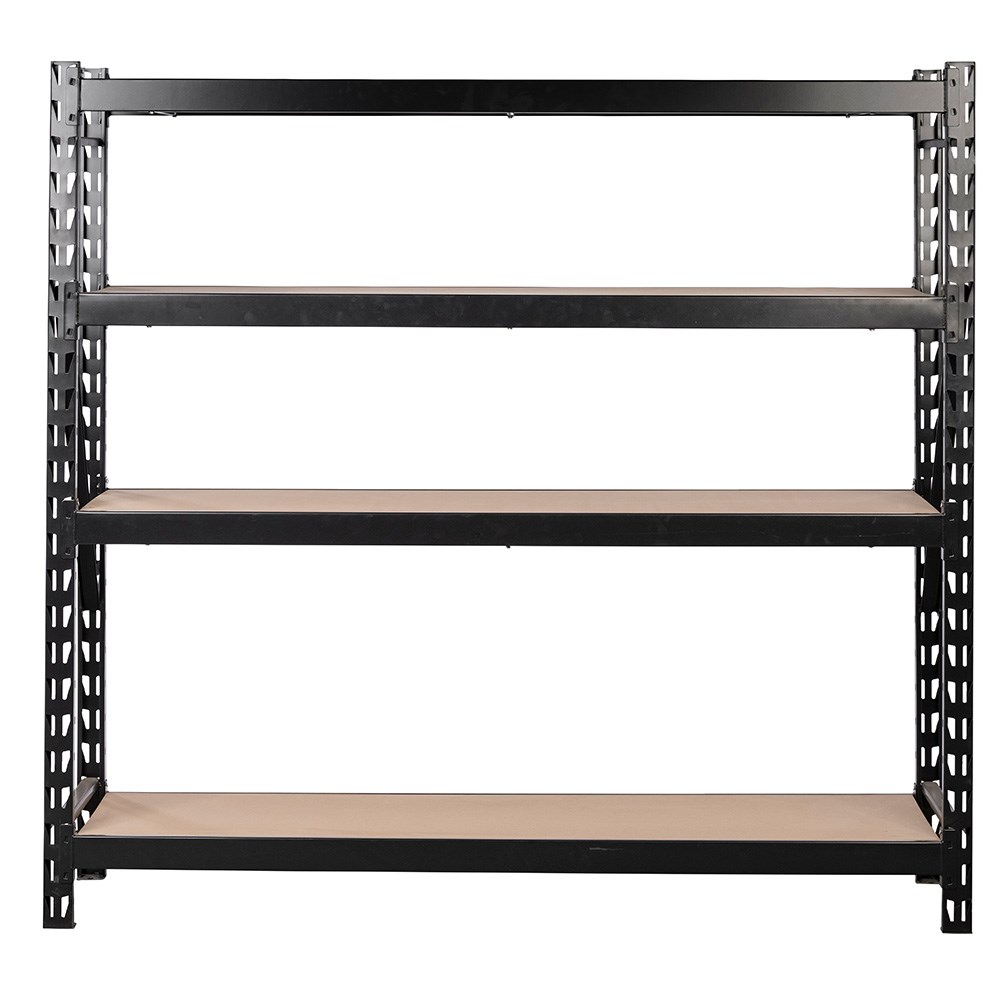 Heavy Duty 4 Shelf Black Unit