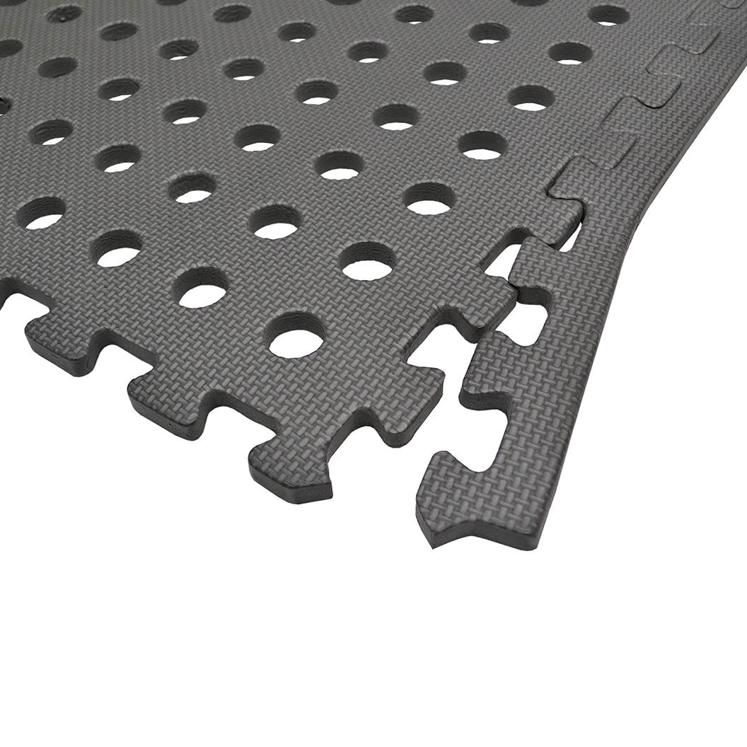 Interlocking foam mats with holes 6pk