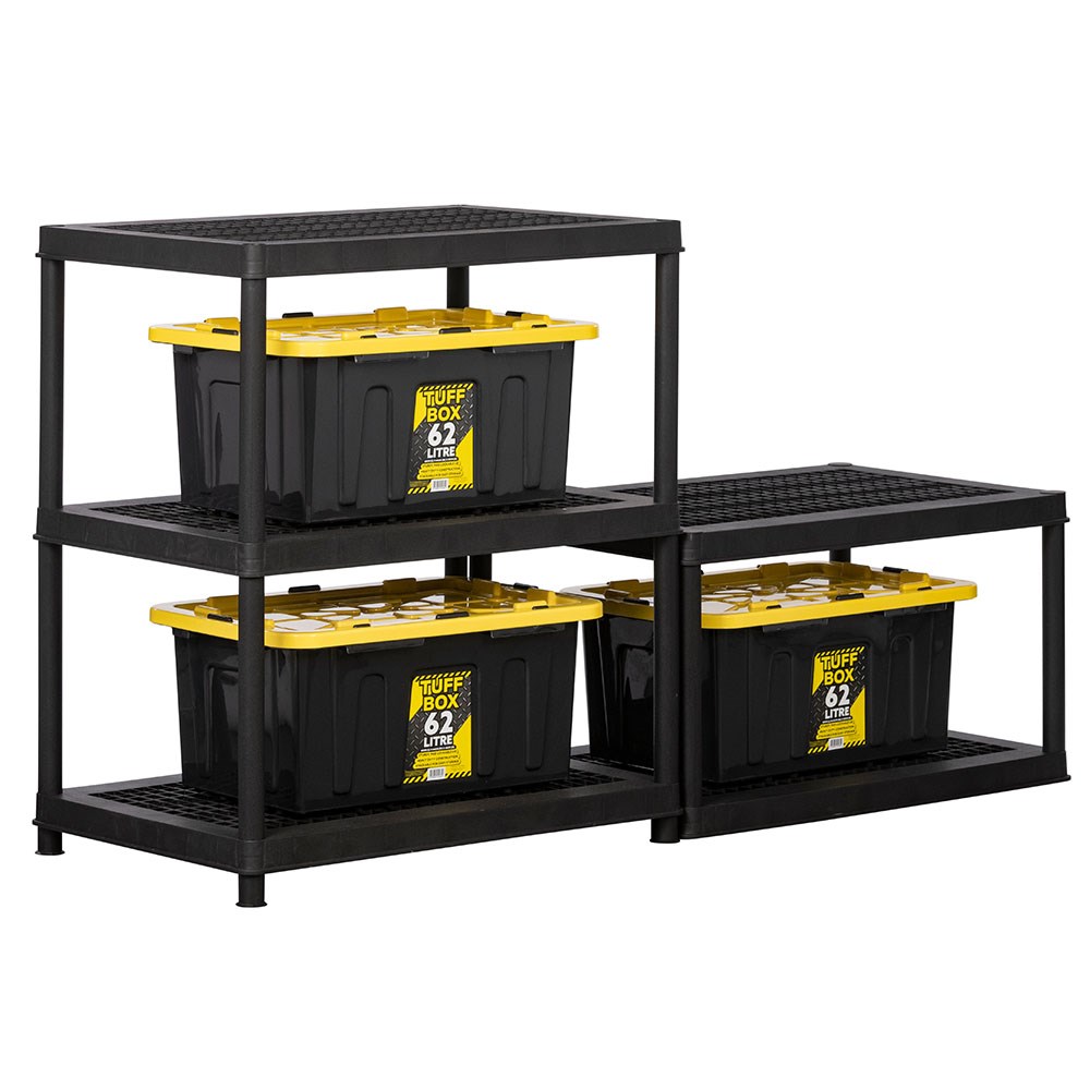 Heavy Duty Plastic Shelving  5 Tier