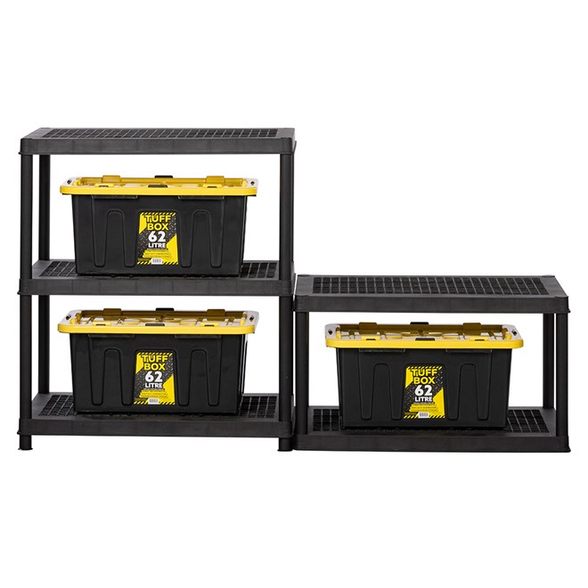 Heavy Duty Plastic Shelving  5 Tier