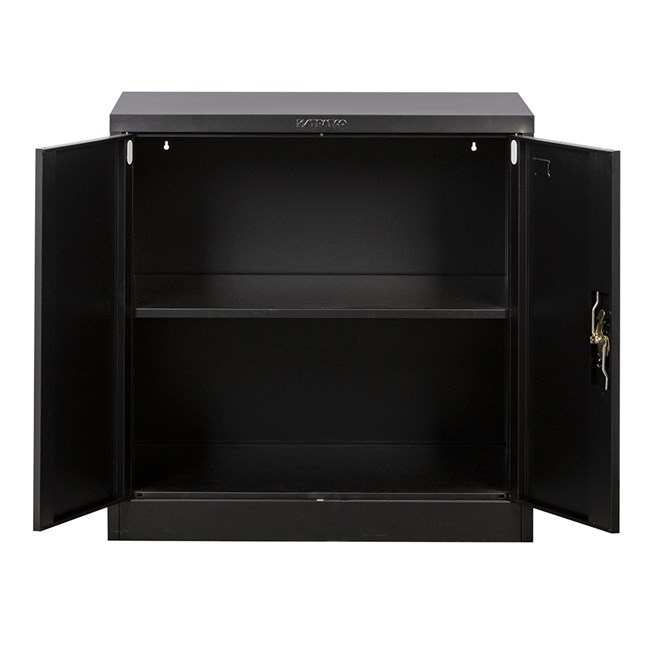 Stratco Utility 2 Door Half Height Cabinet Black