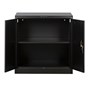 Stratco Utility 2 Door Half Height Cabinet Black