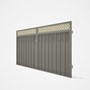 Good Neighbour® Superdek® Screen Top Double Gate Premium .35 BMT 1.8m High Sheet: Birch, Frame: Birc