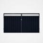 Good Neighbour® Superdek® Screen Top Double Gate Premium .35 BMT 1.8m High Sheet: Dark Stone, Frame: