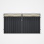 Good Neighbour® Superdek® Screen Top Double Gate Premium .35 BMT 1.8m High Sheet: Granite, Frame: Gr