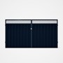 Good Neighbour® Superdek® Screen Top Double Gate Premium .35 BMT 1.8m High Sheet: Mountain Blue, Fra