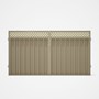 Good Neighbour® Superdek® Screen Top Double Gate Premium .35 BMT 1.8m High Sheet: Merino, Frame: Mer