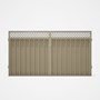 Good Neighbour® Superdek® Screen Top Double Gate Premium .35 BMT 1.8m High Sheet: Merino, Frame: Mer