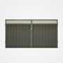 Good Neighbour® Superdek® Screen Top Double Gate Premium .35 BMT 1.8m High Sheet: Marsh, Frame: Mars