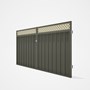 Good Neighbour® Superdek® Screen Top Double Gate Premium .35 BMT 1.8m High Sheet: Marsh, Frame: Mars