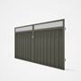 Good Neighbour® Superdek® Screen Top Double Gate Premium .35 BMT 1.8m High Sheet: Marsh, Frame: Mars