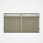 Good Neighbour® Superdek® Screen Top Double Gate Premium .35 BMT 1.8m High Sheet: Moss Vale Sand, Fr