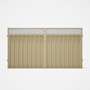 Good Neighbour® Superdek® Screen Top Double Gate Premium .35 BMT 1.8m High Sheet: Primrose, Frame: P