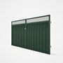 Good Neighbour® Superdek® Screen Top Double Gate Premium .35 BMT 1.8m High Sheet: Rivergum, Frame: R