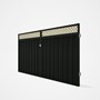 Good Neighbour® Superdek® Screen Top Double Gate Premium .35 BMT 1.8m High Sheet: Slate Grey, Frame: