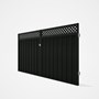 Good Neighbour® Superdek® Screen Top Double Gate Premium .35 BMT 1.8m High Sheet: Slate Grey, Frame: