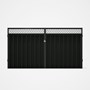 Good Neighbour® Superdek® Screen Top Double Gate Premium .35 BMT 1.8m High Sheet: Slate Grey, Frame: