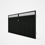 Good Neighbour® Superdek® Screen Top Double Gate Premium .35 BMT 1.8m High Sheet: Slate Grey, Frame: