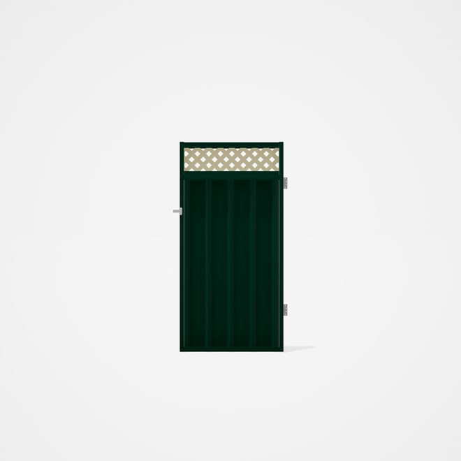 Good Neighbour® Superdek® Screen Top Single Gate Premium .35 BMT 1.8m High Sheet: Caulfield Green, F