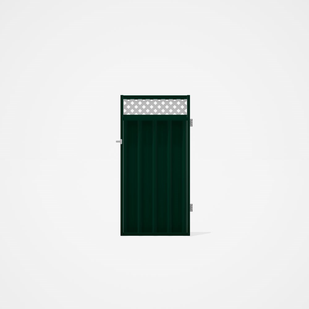 Good Neighbour® Superdek® Screen Top Single Gate Premium .35 BMT 1.8m High Sheet: Caulfield Green, F