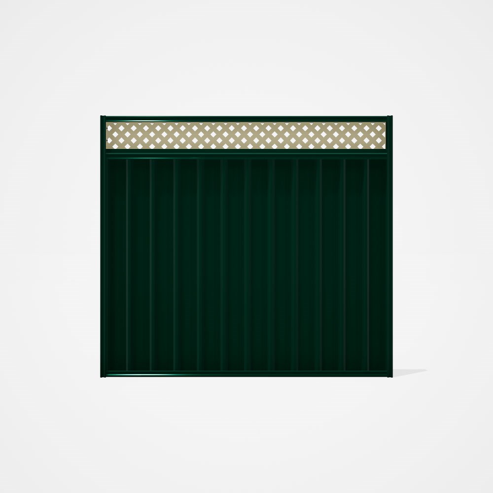 Good Neighbour® Superdek® Screen Top Extension Panel Frame: Caulfield, Lattice: Cream