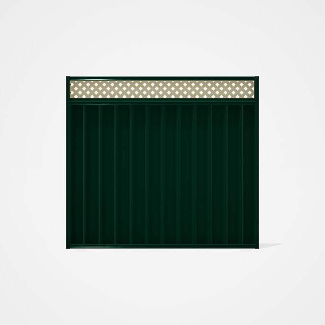 Good Neighbour® Superdek® Screen Top Extension Panel Frame: Caulfield, Lattice: Cream