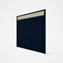 Good Neighbour® Superdek® Screen Top Extension Panel Frame: Mountain Blue, Lattice: Cream