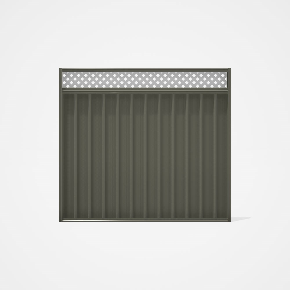 Good Neighbour® Superdek® Screen Top Extension Panel Frame: Marsh, Lattice: White