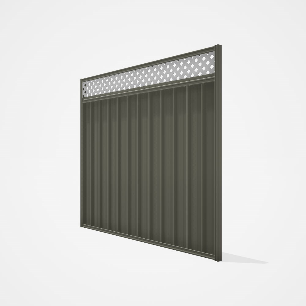 Good Neighbour® Superdek® Screen Top Extension Panel Frame: Marsh, Lattice: White