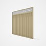 Good Neighbour® Superdek® Screen Top Extension Panel Frame: Primrose, Lattice: White