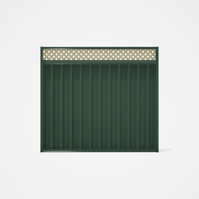 Good Neighbour® Superdek® Screen Top Extension Panel Frame: Rivergum, Lattice: Cream