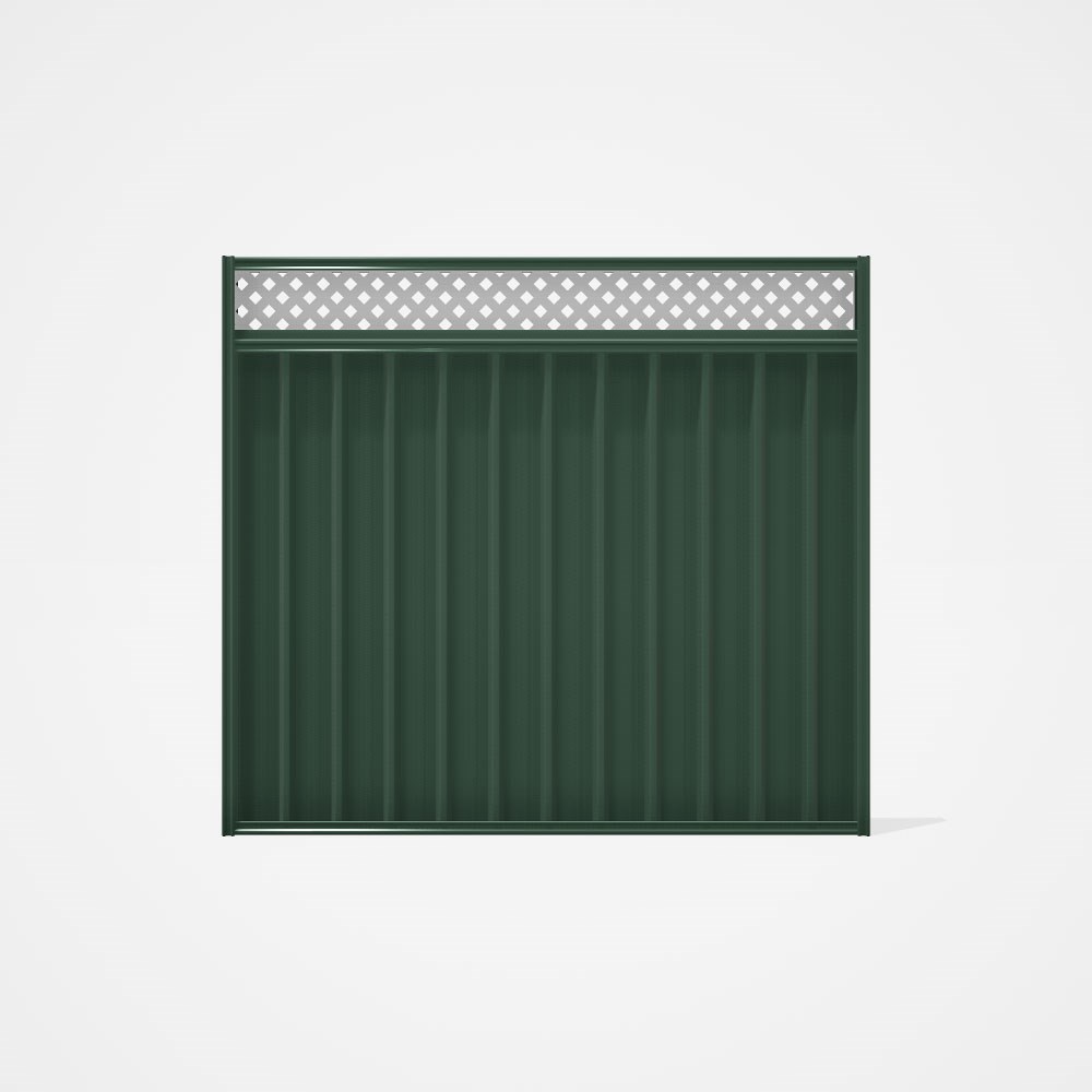 Good Neighbour® Superdek® Screen Top Extension Panel Frame: Rivergum, Lattice: White