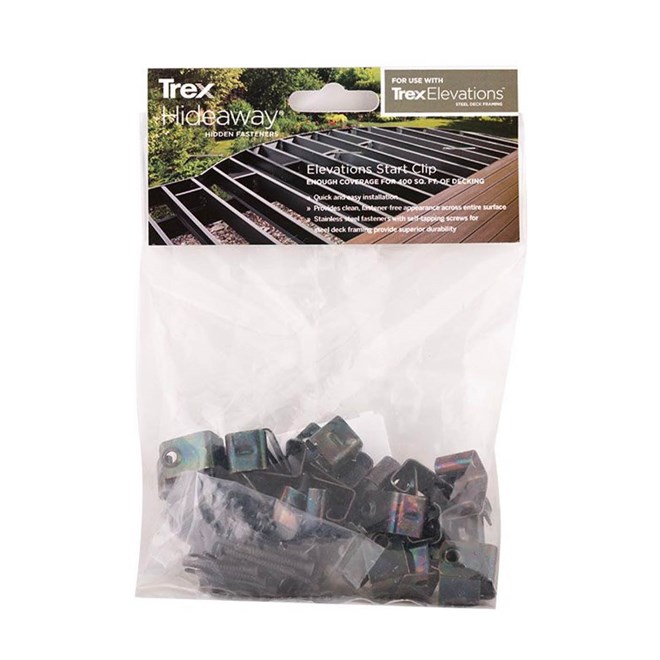 Trex Hideaway® Starter Clip Metal Sub Structure 36pc Bag