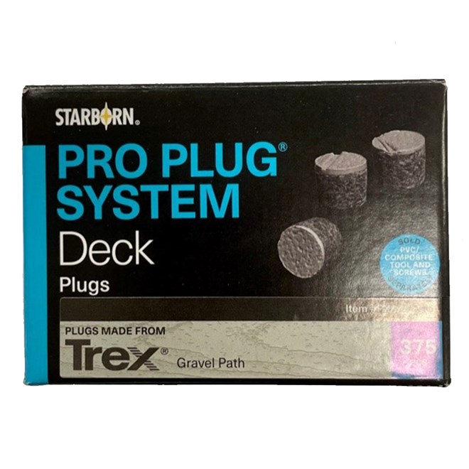 Pro Plugs® System Deck Plugs For Trex® Decking Gravel Path 375pcs