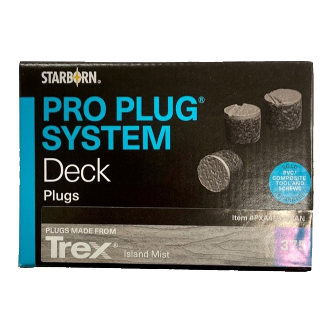 Pro Plugs® System Deck Plugs For Trex® Decking Island Mist 375pcs