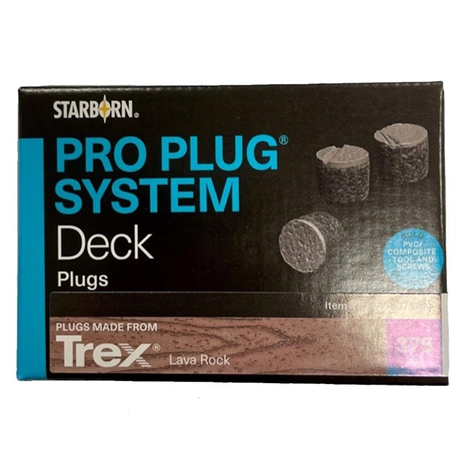 Pro Plugs® System Deck Plugs For Trex® Decking Lava Rock 375pcs